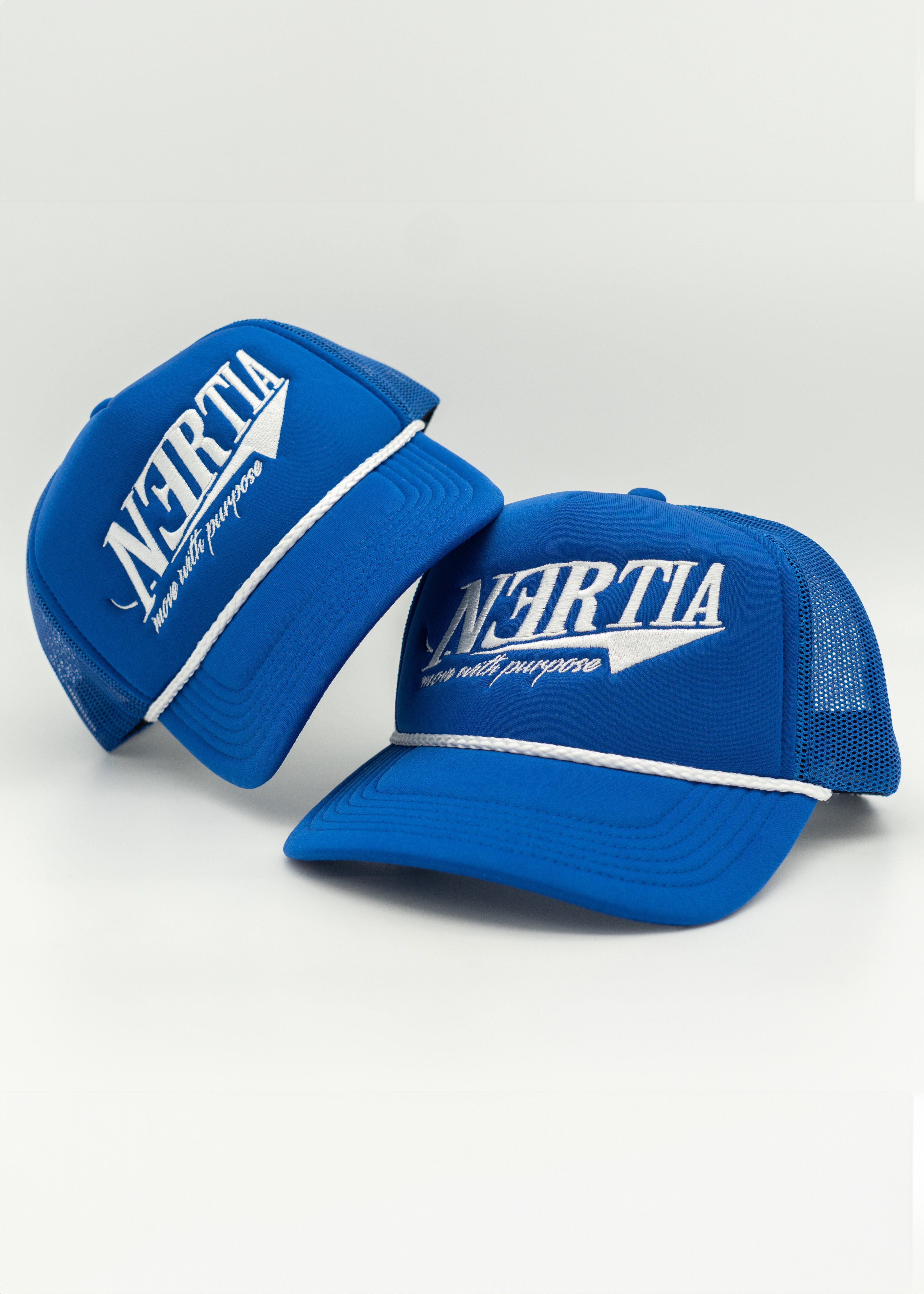 Move With Purpose Trucker Hat Royal Blue