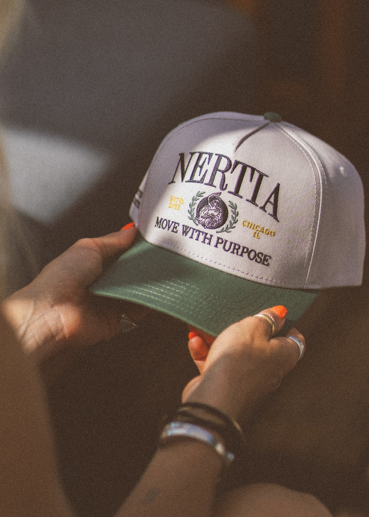 Fortuna Snapback (Sage & Crème)