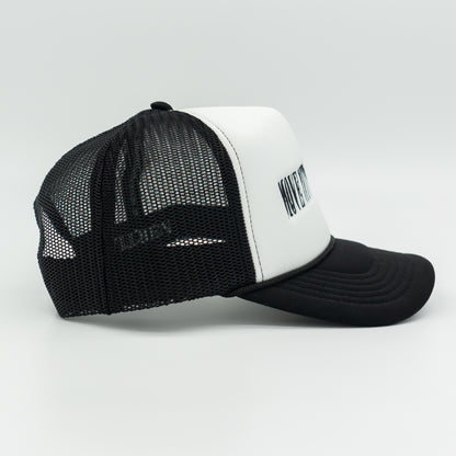 Move With Purpose™ Trucker Hat - Black & White