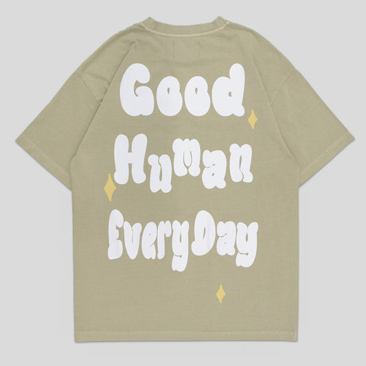 GOOD HUMAN TEE 001 [Sage]