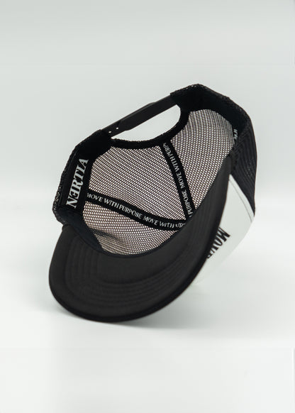 Move With Purpose™ Trucker Hat - Black & White