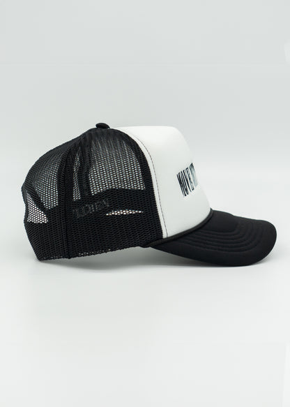 Move With Purpose™ Trucker Hat - Black & White