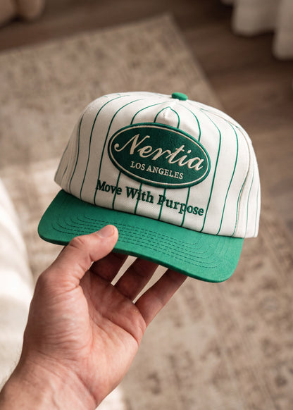 Pinstripe Snapback [GREEN]