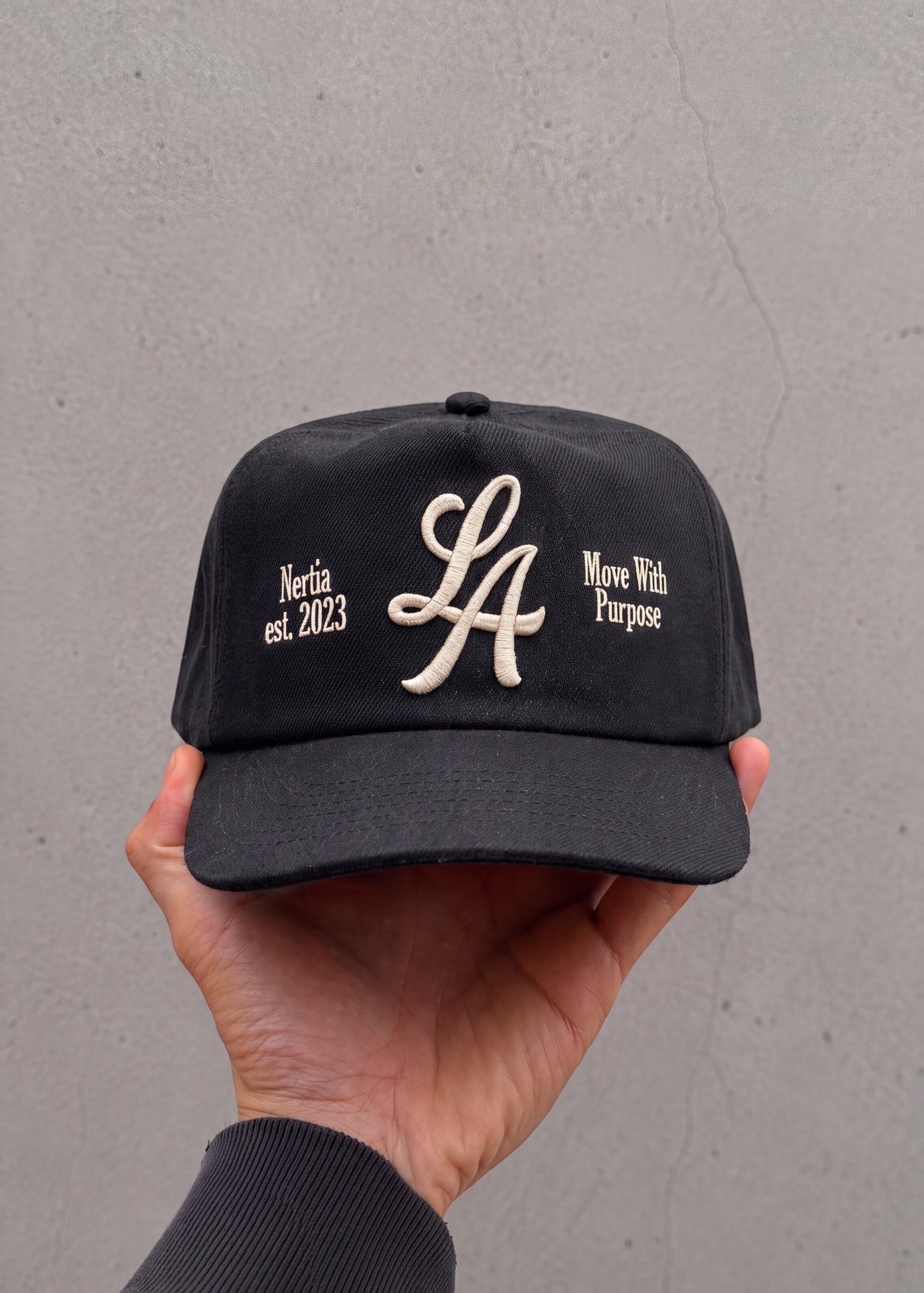LA Script Snapback [Black]