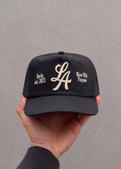 LA Script Snapback [Black]