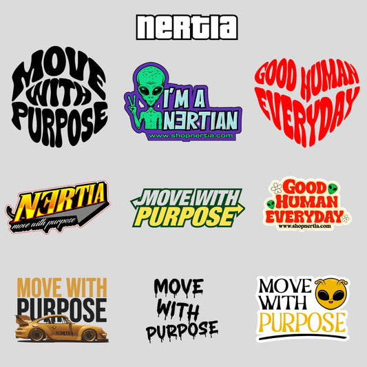NERTIA STICKERS [5 Pack]