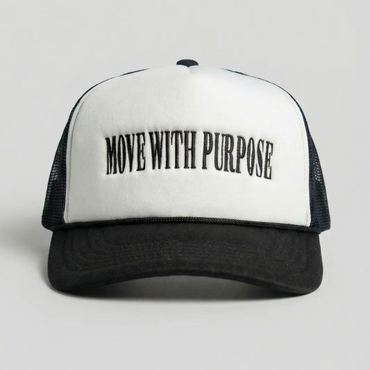 Move With Purpose™ Trucker [Black & White]