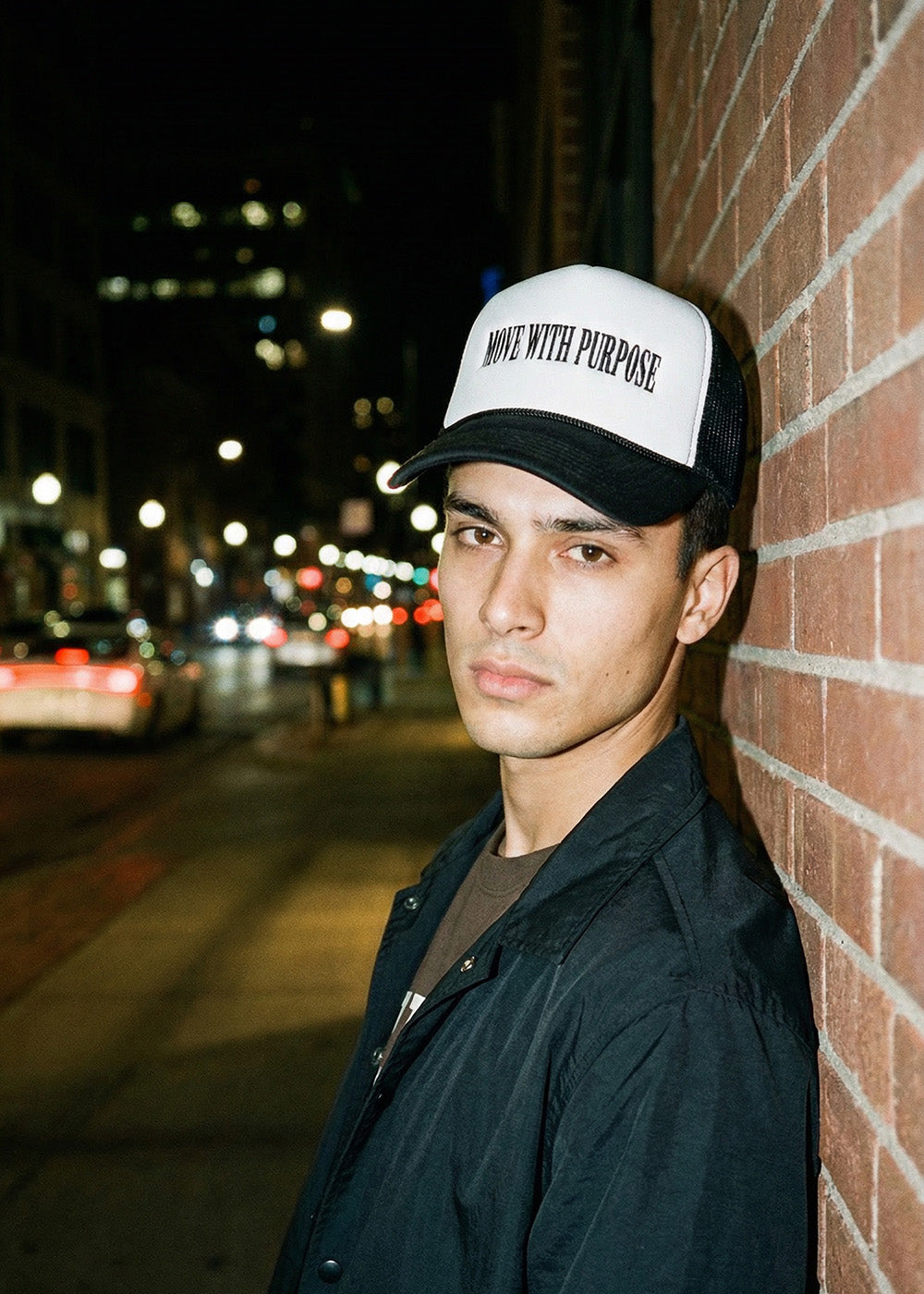 Move With Purpose™ Trucker [Black & White]
