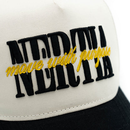 Move With Purpose Snapback II (Black & Crème)